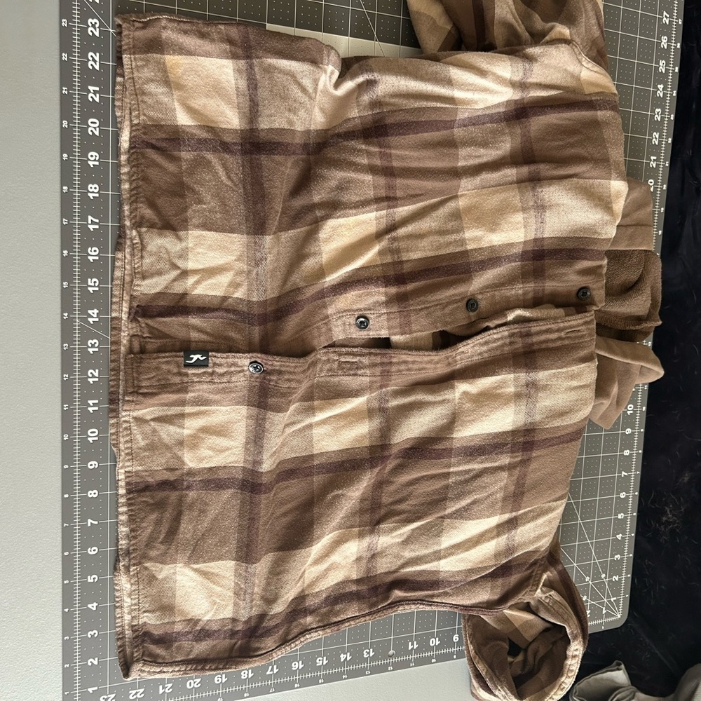 Hollister Brown Plaid Men's Sweater - Picture 6 of 12
